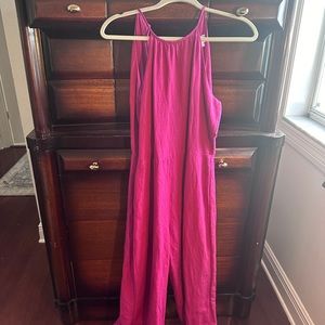 Anthropologie pink jumpsuit size 2. Loved this outfit - great for spring/summer